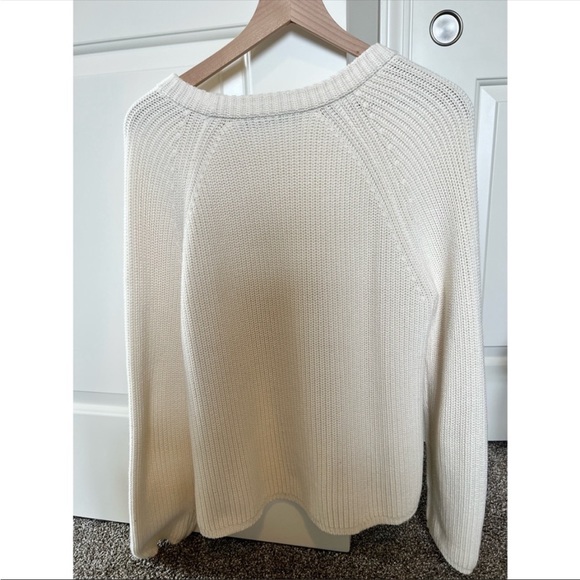 White Jenni Kayne cotton fisherman sweater - Picture 4 of 6